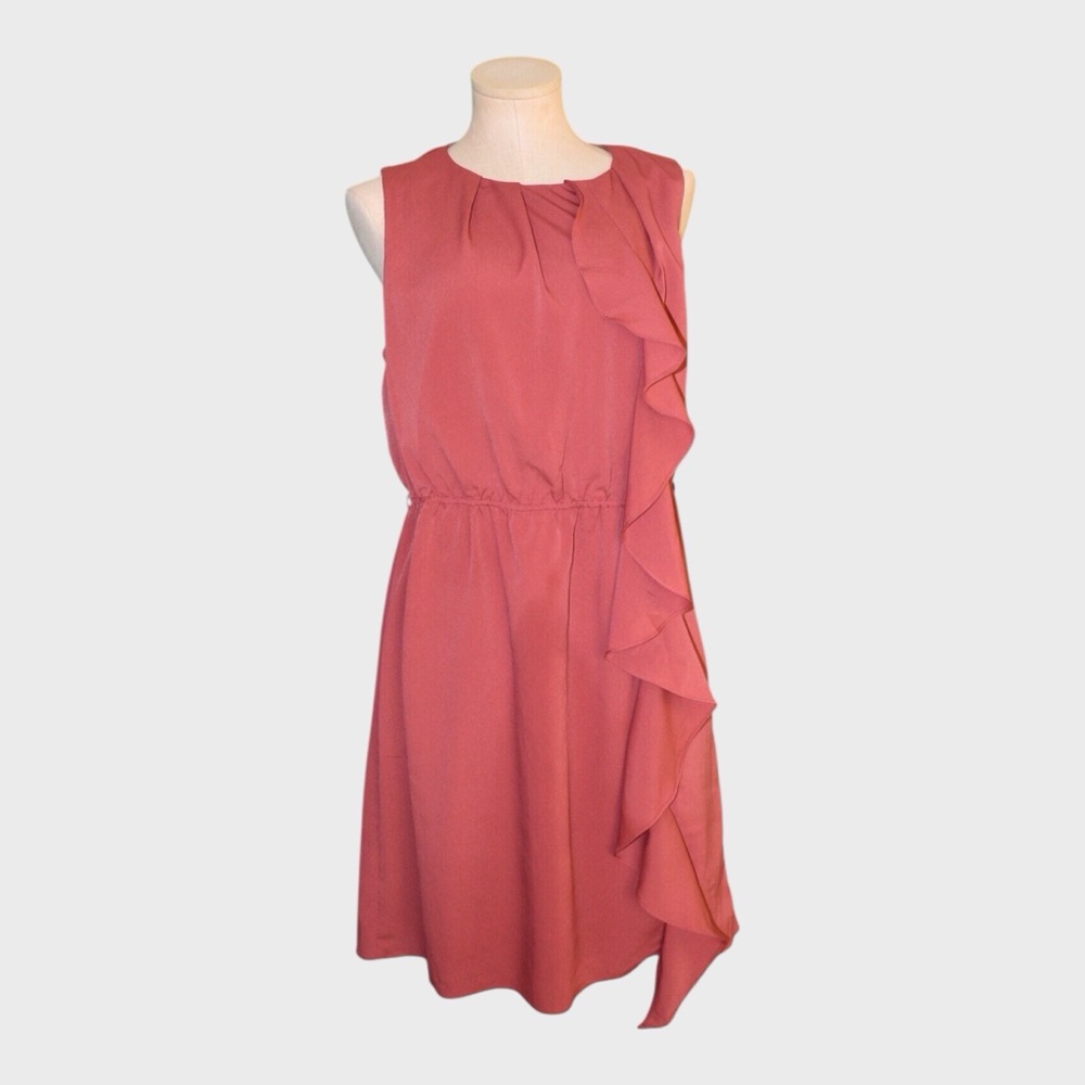 Zara Sleeveless Ruffle Front Dress